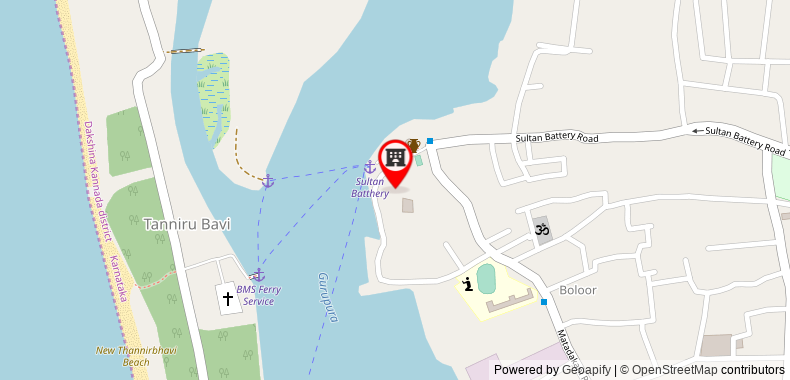 Bản đồ đến Sea View Luxurious Retreat 3 BHK Villa Mangalore