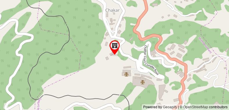 Bản đồ đến Khách sạn Shimla Palace