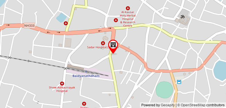 Bản đồ đến Khách sạn Yashoda International Deoghar