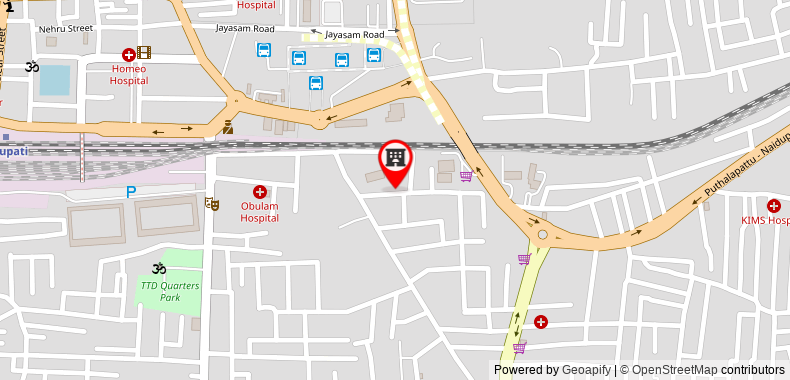 Bản đồ đến KVP Inn Tirupati