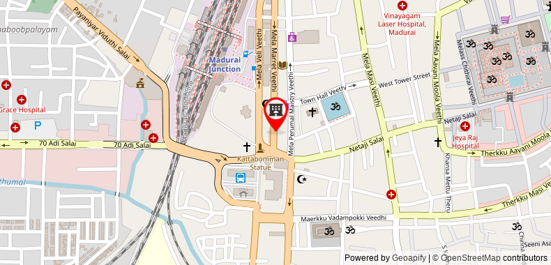 Bản đồ đến The Madurai Residency
