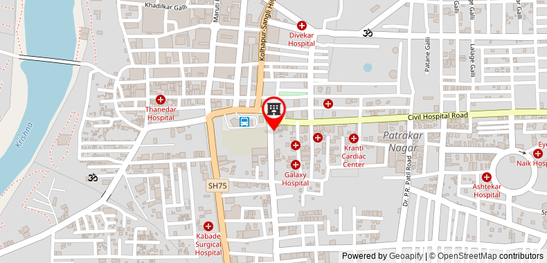 Hotel Krishna International on maps