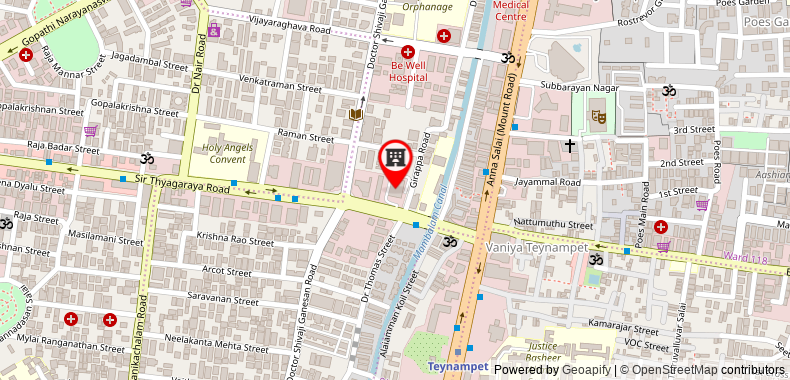 Bản đồ đến Khách sạn Grand Chennai by GRT s