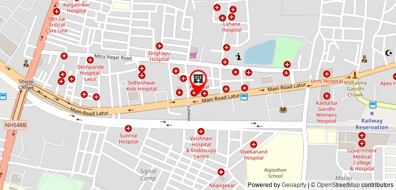 Bản đồ đến Khách sạn Rajdhani
