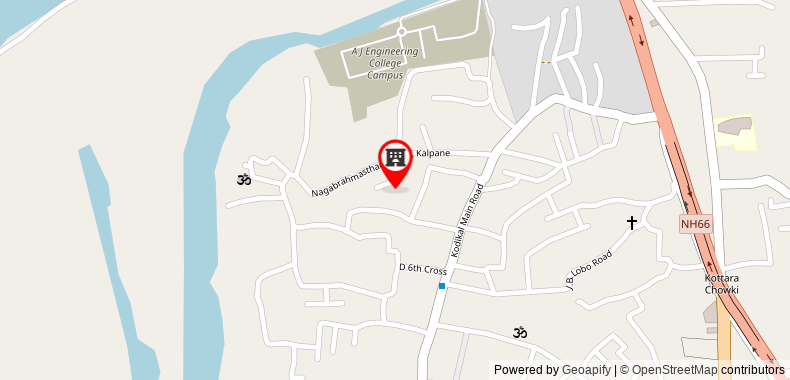 Bản đồ đến SHREYAS - Authentic Mangalore Homestay(2BHK house)