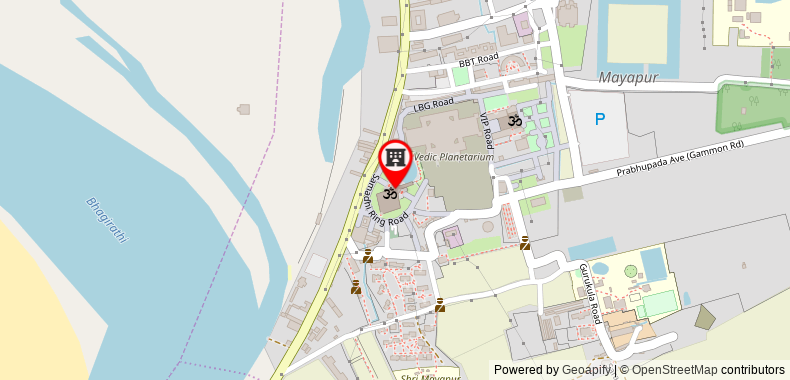 Bản đồ đến Khách sạn SPOT ON 49071 New Mayapur