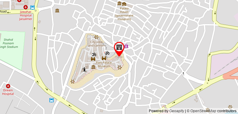 Bản đồ đến Khách sạn Garh Jaisal