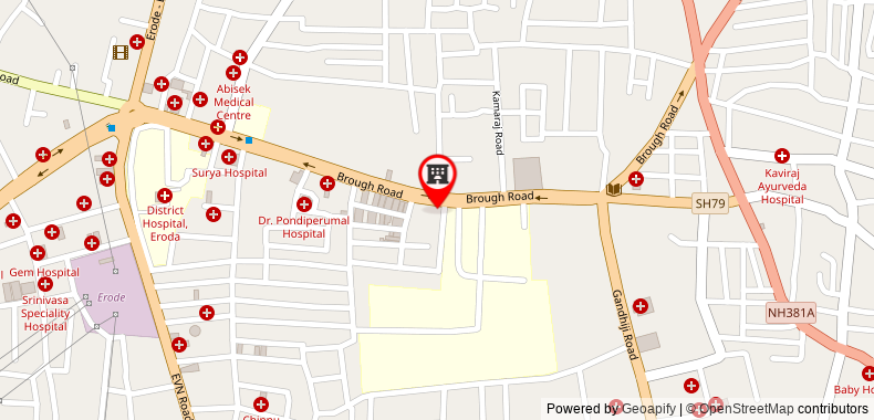 Bản đồ đến Khách sạn Sivaranjani