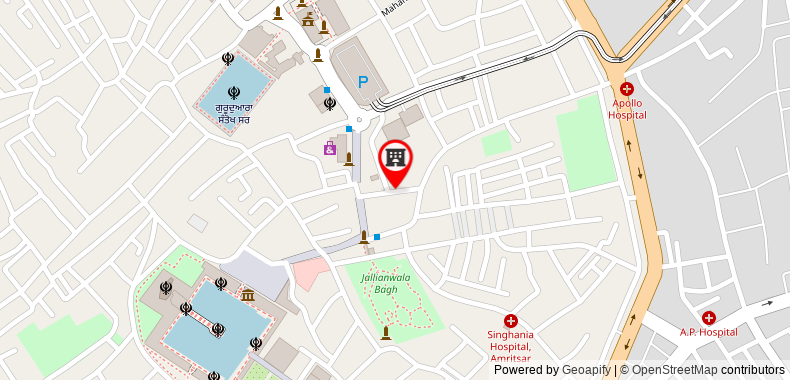 Bản đồ đến Khách sạn City Park Amritsar