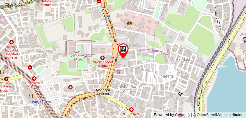 Bản đồ đến Khách sạn IK London Residency