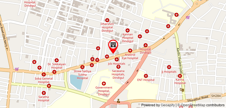 Bản đồ đến Khách sạn Vivera Grand - Dindigul