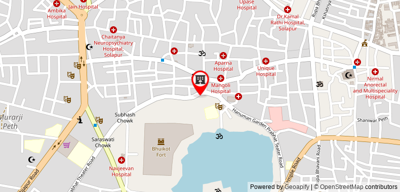 Bản đồ đến Khách sạn SPOT ON 46414 Ritesh