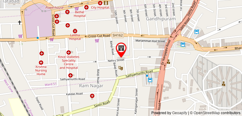 Bản đồ đến Khách sạn Mangala International