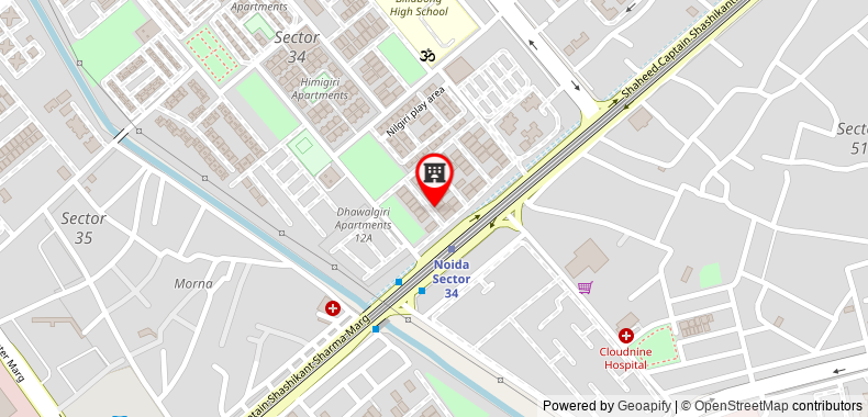 Bản đồ đến Khách sạn Noida City Center