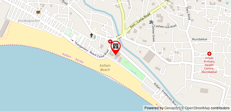 The Quilon Beach Hotel & Convention Center on maps