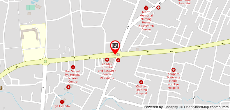 Samdariya Gold Hotel, Rewa on maps
