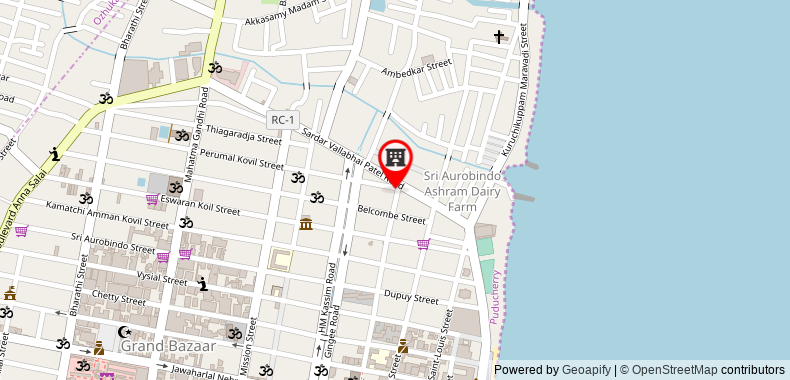 Bản đồ đến Pondicherry Executive Inn