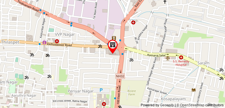 Bản đồ đến Khách sạn Accord Puducherry