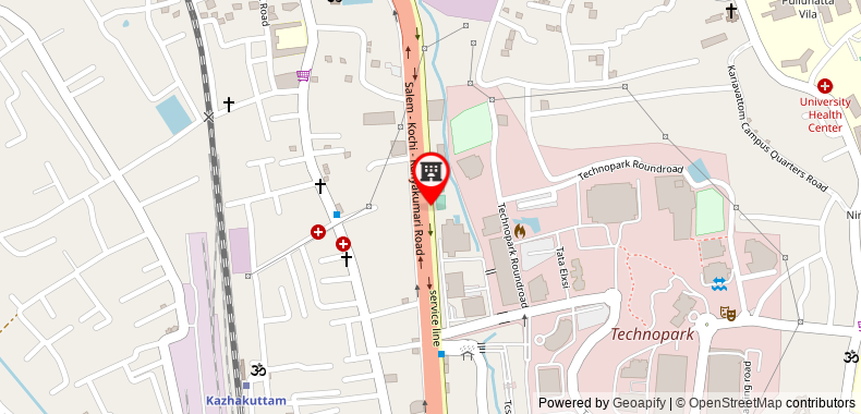 Ginger Hotel Trivandrum on maps