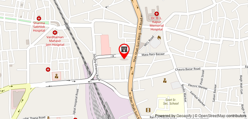 Bản đồ đến Khách sạn Nanda
