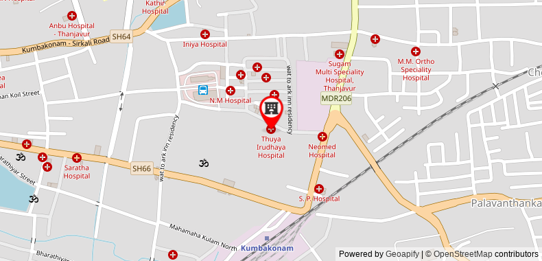 Bản đồ đến MSM Inn - Kumbakonam