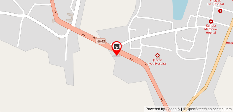 Bản đồ đến Khách sạn Aditya Jyoti