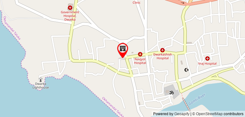 Bản đồ đến Khách sạn Gopal