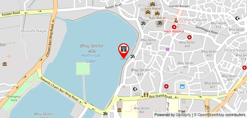 Bản đồ đến Khách sạn Shiv lake
