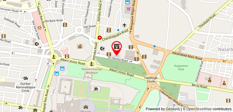 Bản đồ đến Khách sạn Maurya Residency