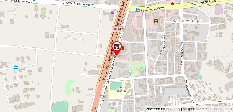 Bản đồ đến Khách sạn Novotel Ahmedabad - An Accors Brand
