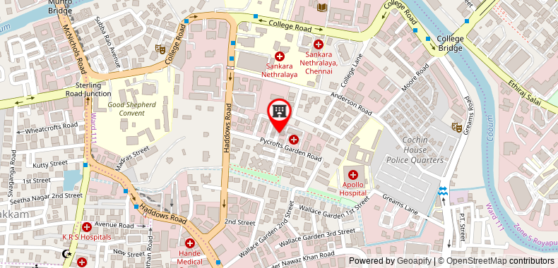 Bản đồ đến Next to Sankara & Behind Apollo Hospital -Temple