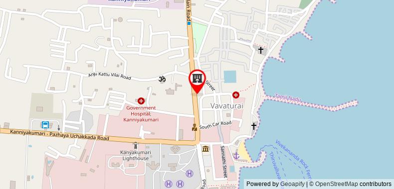 Bản đồ đến Khách sạn Sangam