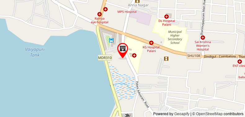 Bản đồ đến Khách sạn Jayam by Omatra s