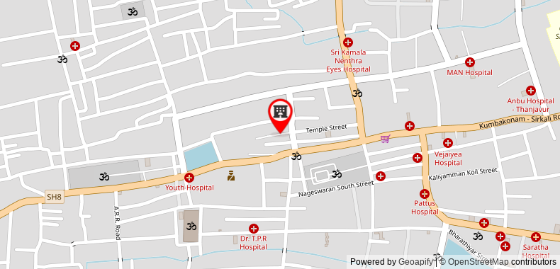 Bản đồ đến Khách sạn Metro Kumbakonam