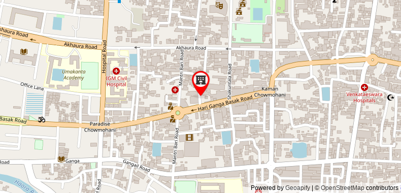 在地图上查看格羅姆戈阿加爾塔拉市中心酒店