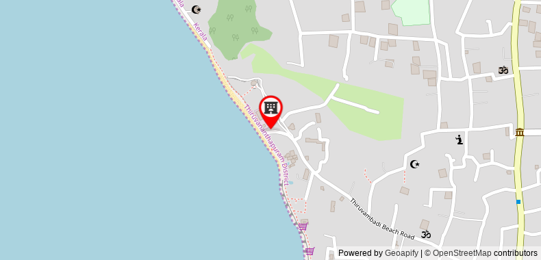 在地图上查看提魯旺巴迪阿育吠陀海灘度假村