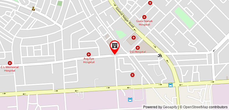 Bản đồ đến Khách sạn Bhagyaraj by WB s