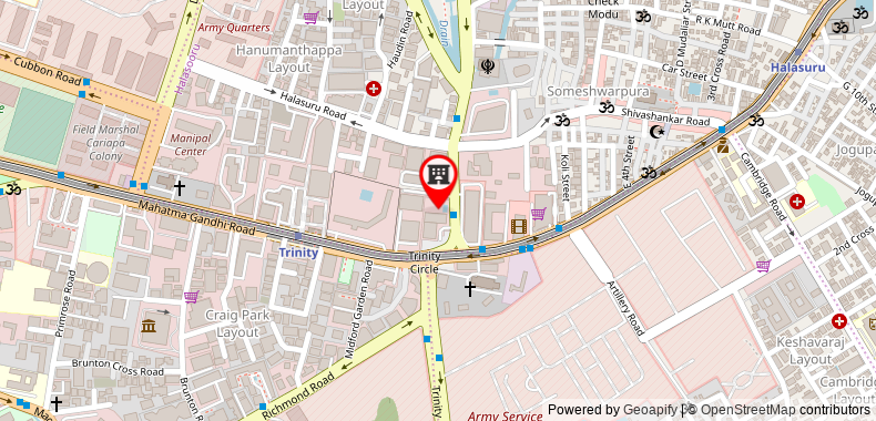 Bản đồ đến Taj MG Road Bengaluru