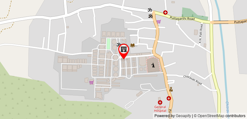 Bản đồ đến Khách sạn Sreeparthi