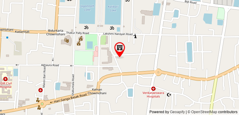 在地图上查看OYO 75159瑪雅普爾宮酒店