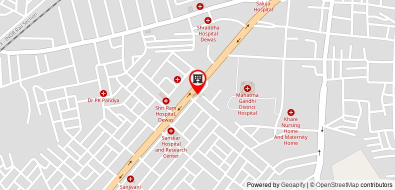 Bản đồ đến Khách sạn Capital O 23640 Sai Kripa
