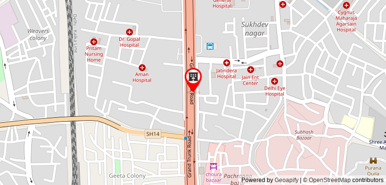 Bản đồ đến Khách sạn My India