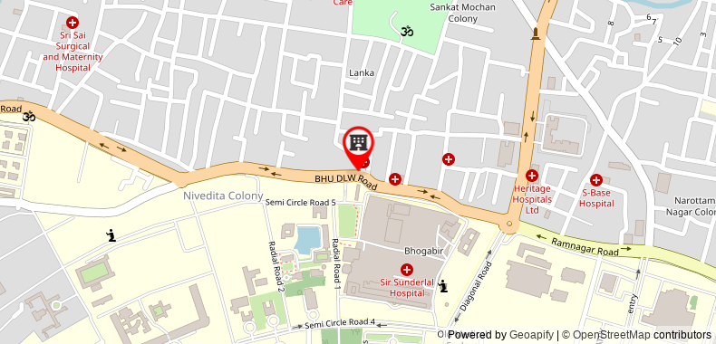 Bản đồ đến Khách sạn Banaras Villa