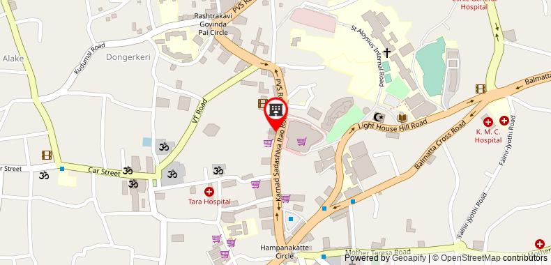 Bản đồ đến Khách sạn Sai Palace Mangalore