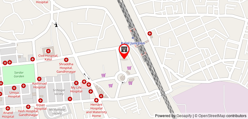 Bản đồ đến Khách sạn Ananya Gujarat
