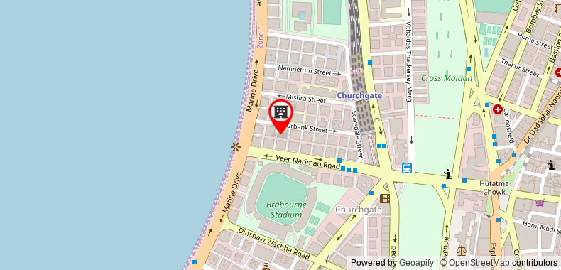 Bản đồ đến The Ambassador Marine Drive Mumbai
