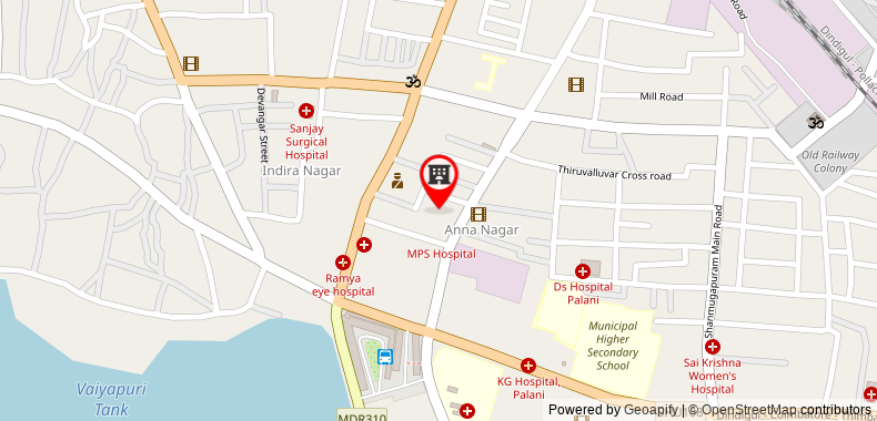 Bản đồ đến Khách sạn Sownthariyam