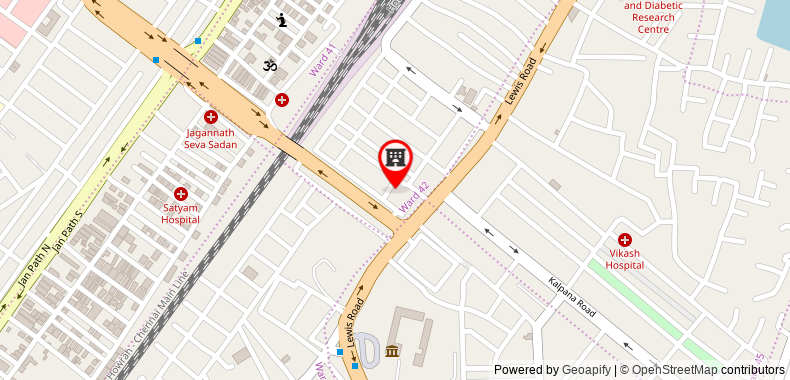 Bản đồ đến Khách sạn Pushpak