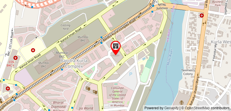 在地图上查看孟買BKC索菲特酒店-雅高品牌酒店
