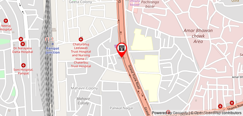 Bản đồ đến Khách sạn Hive Panipat